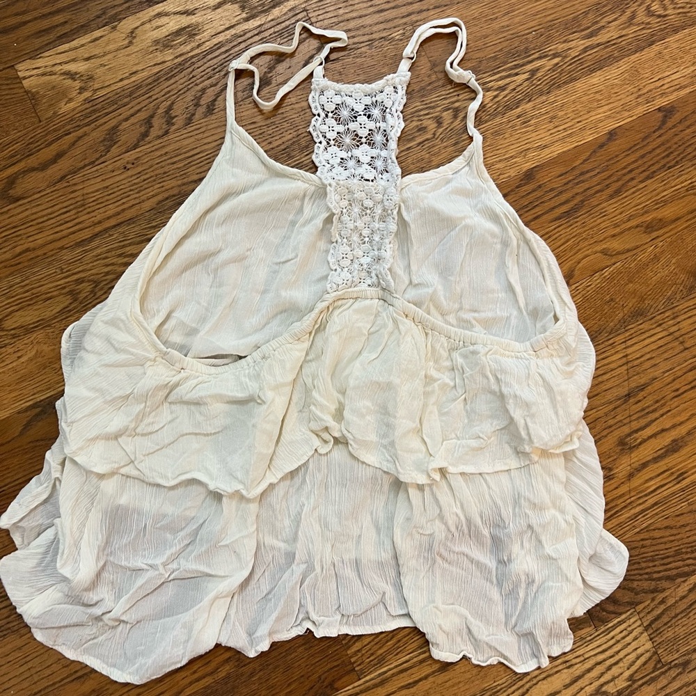 Flowy white tank top